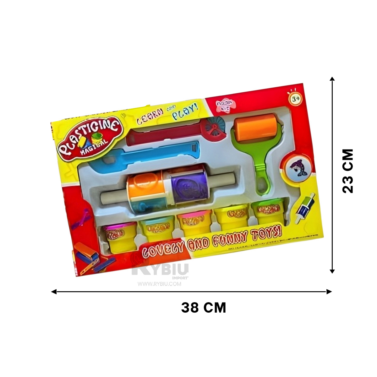 PLASTILINA FLEXIBLE DE COLOR MULTICOLOR Y+PAPEL DE REGALO - 5