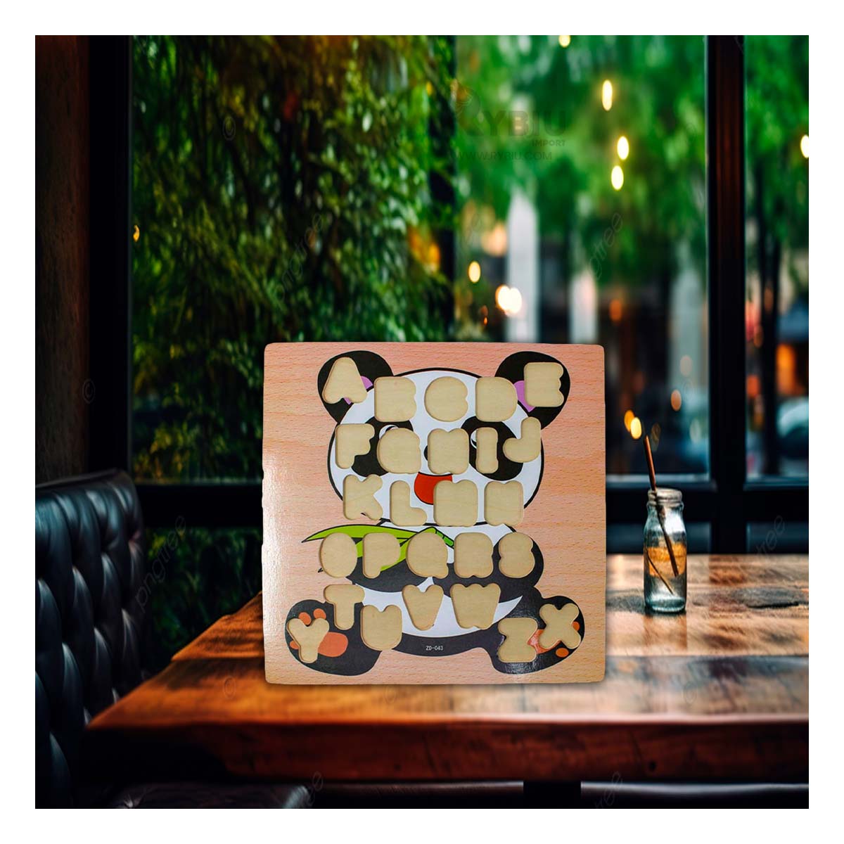 TABLERO CON ENCAJE DE OSITO Y+REGALO LIGAS PARA PEINAR - 1