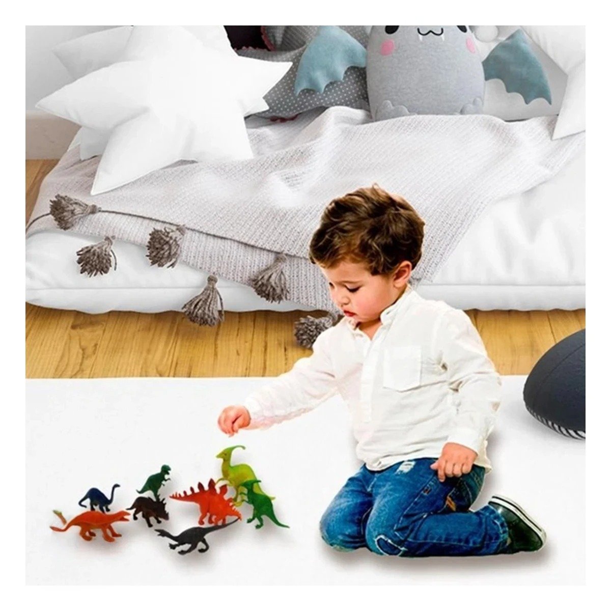 TEMATICA DE DINOSAURIOS CON ACCESORIOS EN BOLSA PARA DIVERSION HOGAR YREGALO STICKER - 2