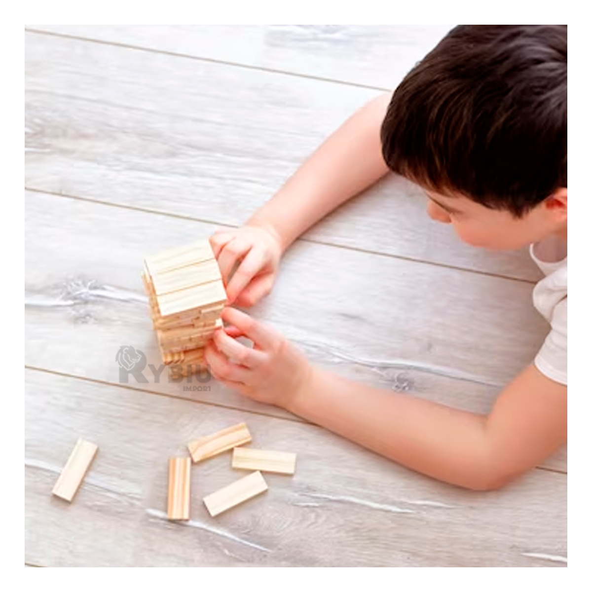 TORRE PEQUEÑO RECTANGULAR DE NIÑOS MADERA Y+REGALO AGENDITA - 3