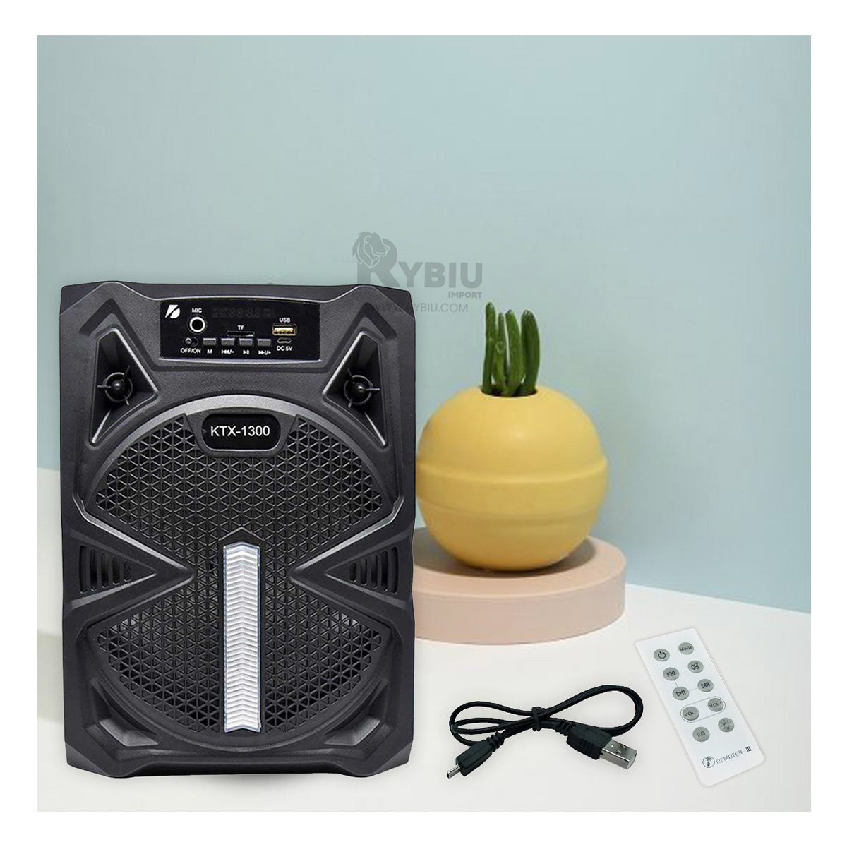 PARLANTE RYBIU PRACTICO MICRONICS KILLER NEGRO + REGALO AGENDITA KTX-1300 - 1