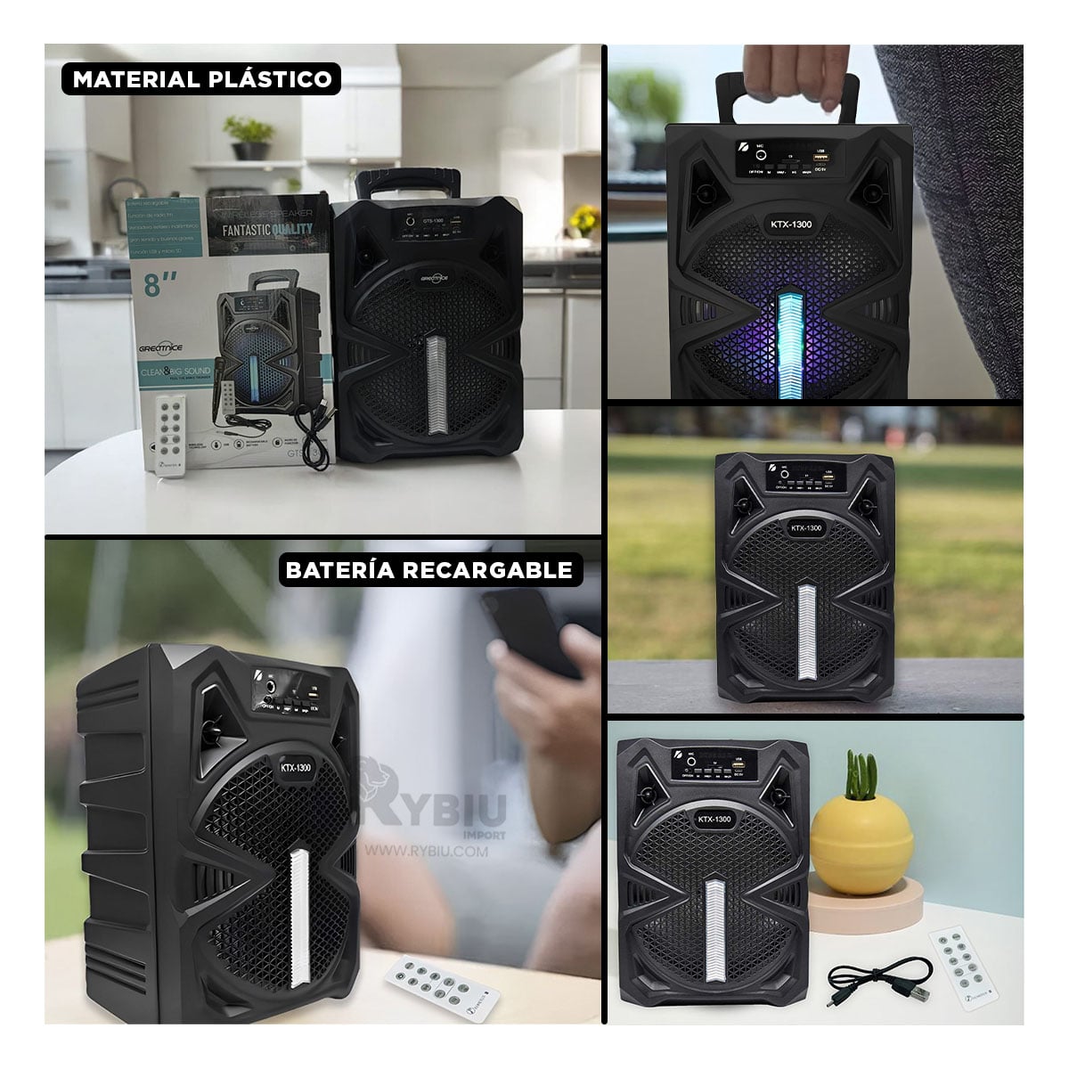 BOCINA RYBIU COMPACTO MICRONICS KILLER MIC NEGRO + GIFT MINIAGENDA KTX-1300 - 1