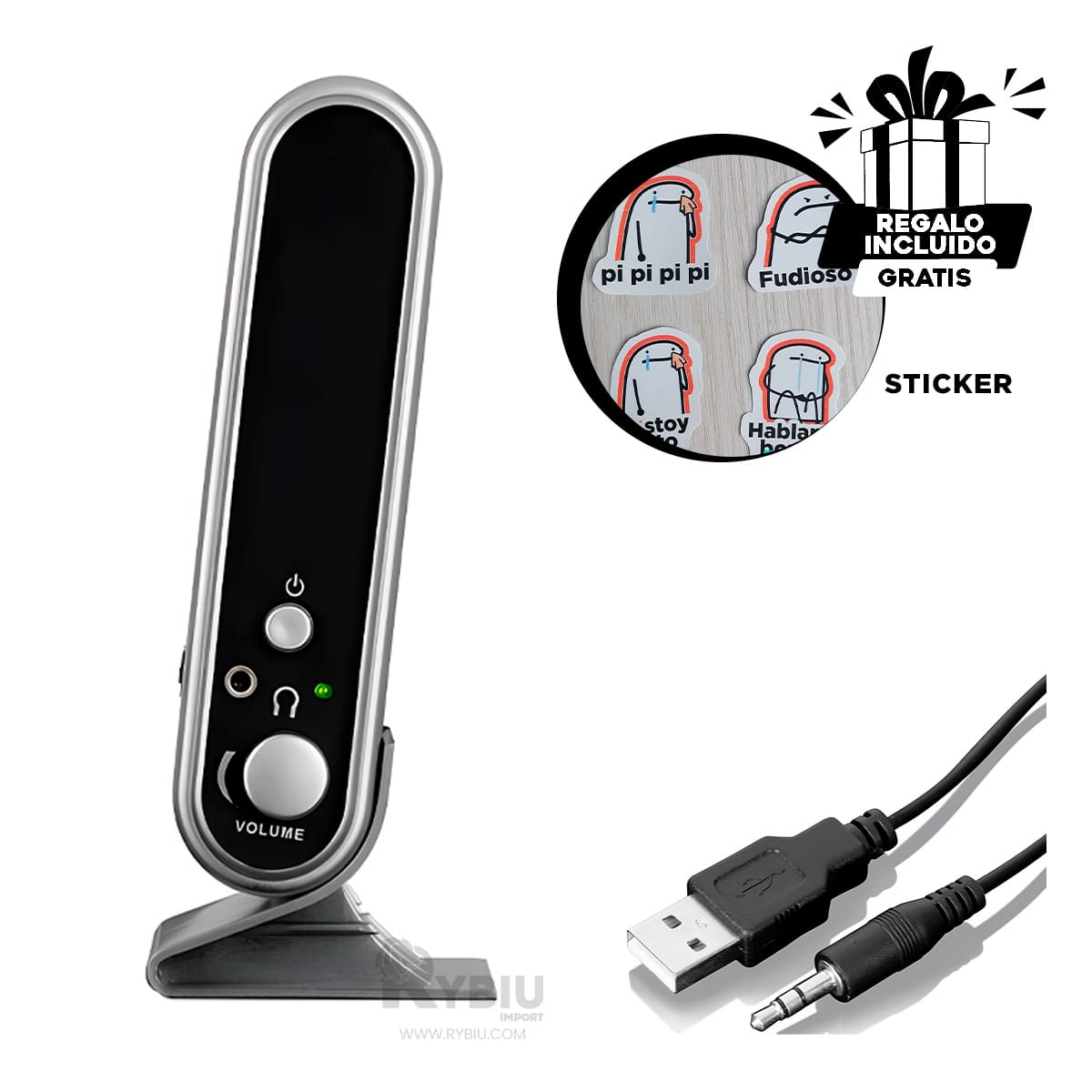 BOCINA RYBIU COMPACTO MICRONICS KILLER MIC NEGRO + GIFT MINIAGENDA MIC S320 - 4