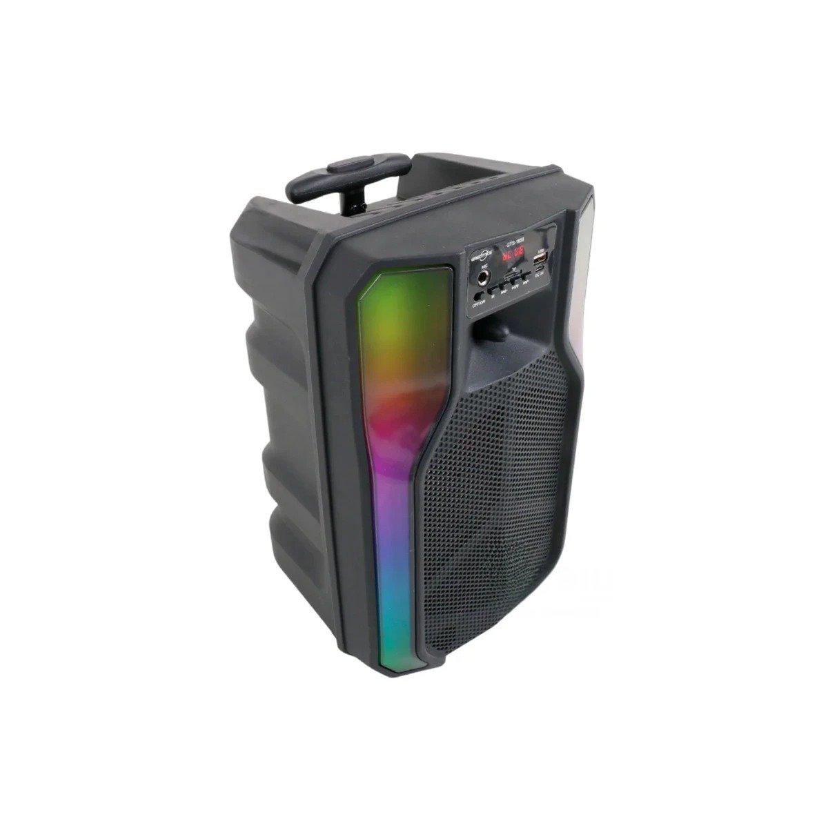 PARLANTE RYBIU POTENTE CON LUZ LED NEGRO 8'' + PAPEL REGALO GTS-1958 - 1