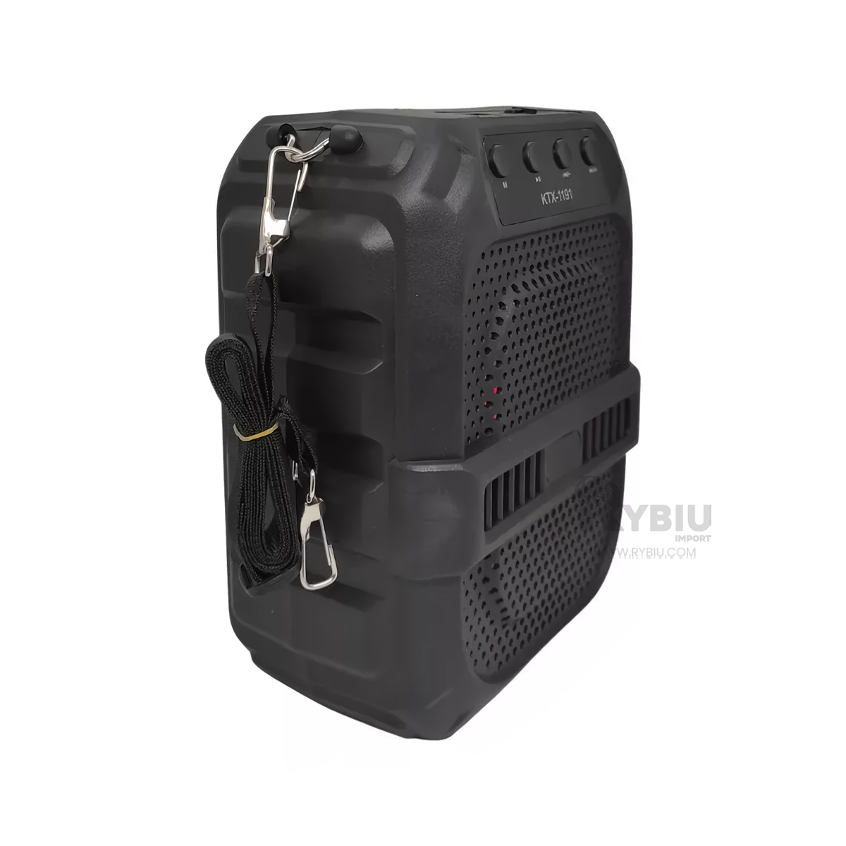 PARLANTE RYBIU COMPACTO CON MIC EN NEGRO 6.5'' + REGALO AGENDITA KTX-1191 - 2