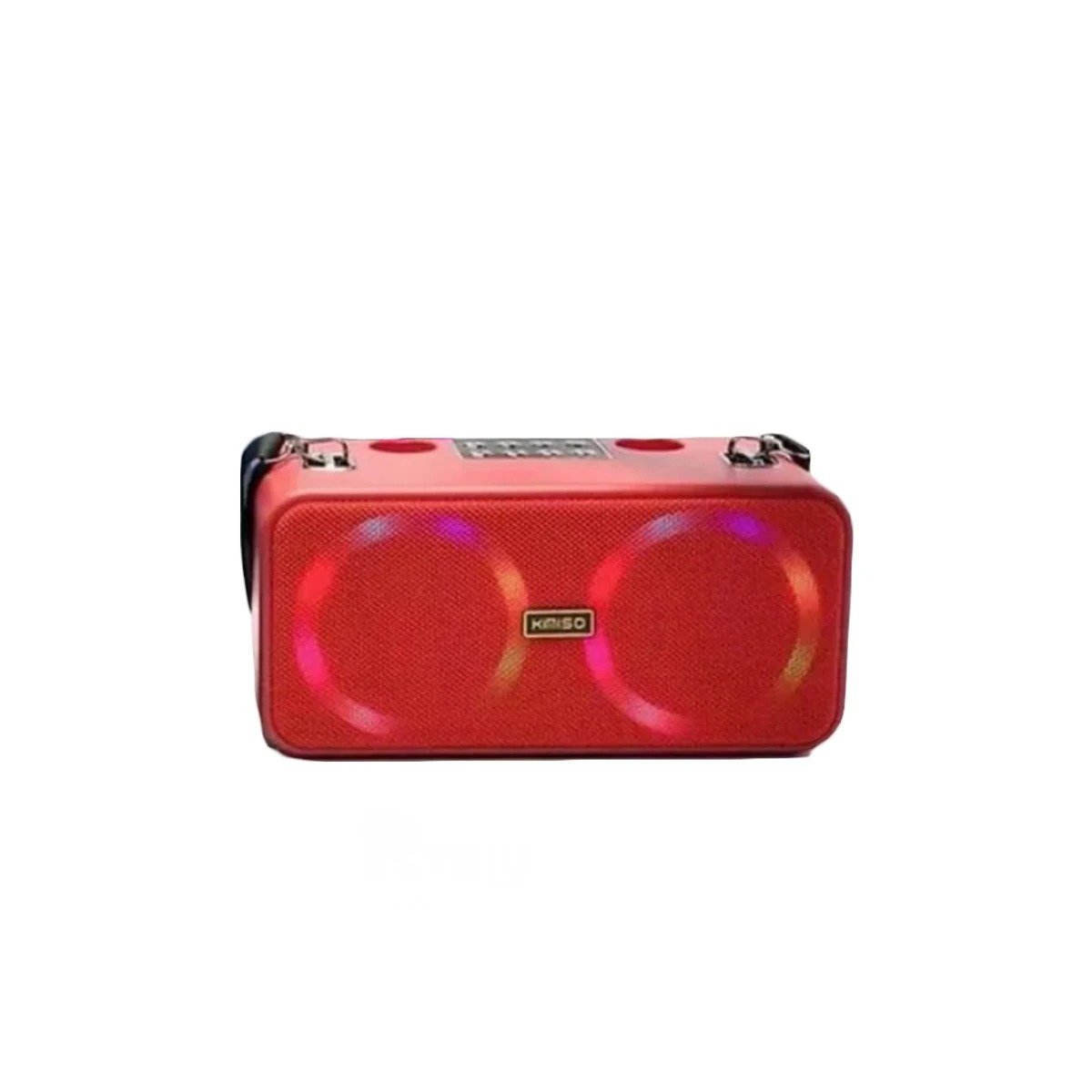 ALTAVOZ RYBIU VERSATIL EN COLOR ROJO + LIGAS REGALO KMS-186 - 3