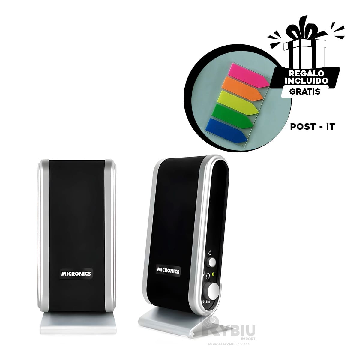 BOCINA RYBIU BUENO MICRONICS KILLER NEGRO + ENVOLTORIO REGALO MIC S320 - 3