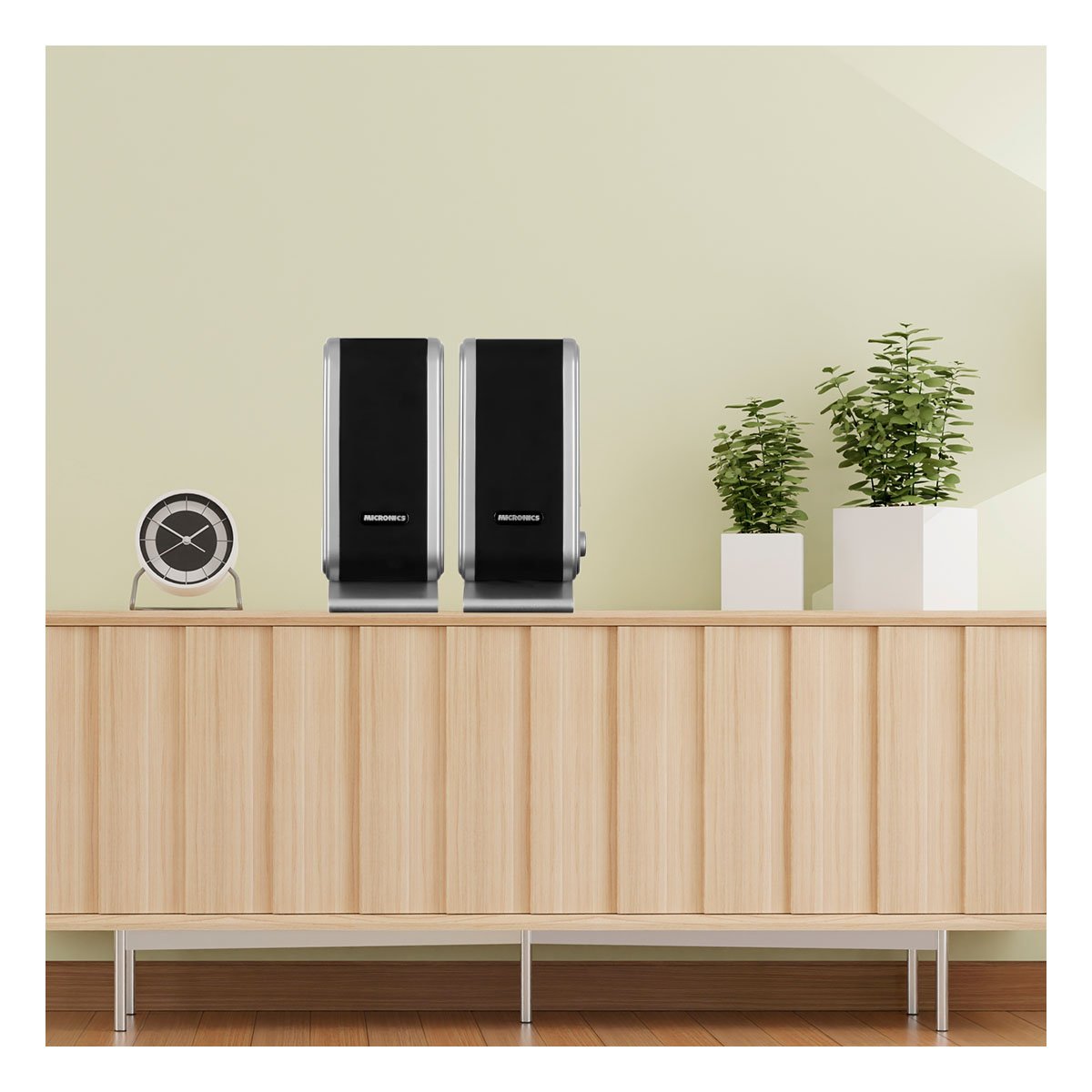 PARLANTE RYBIU PORTATIL MICRONICS EN NEGRO + PAPEL REGALO MIC S320 - 5