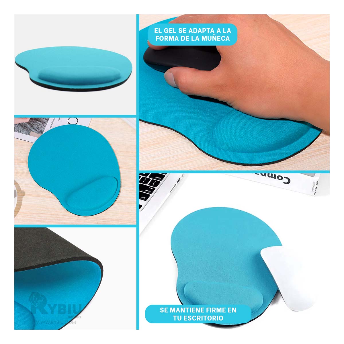 BASE RYBIU TE31599 IDEAL ESCRITORIO CELESTE + REGALO STICKERS - 1