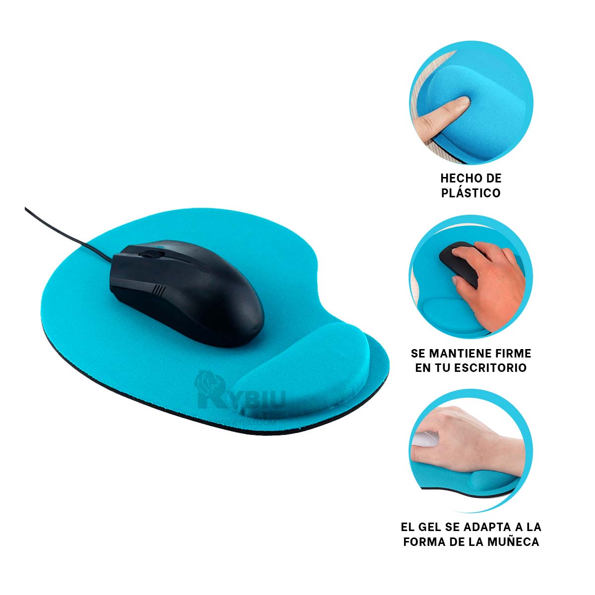 BASE RYBIU TE31599 IDEAL ESCRITORIO CELESTE + REGALO STICKERS - 4