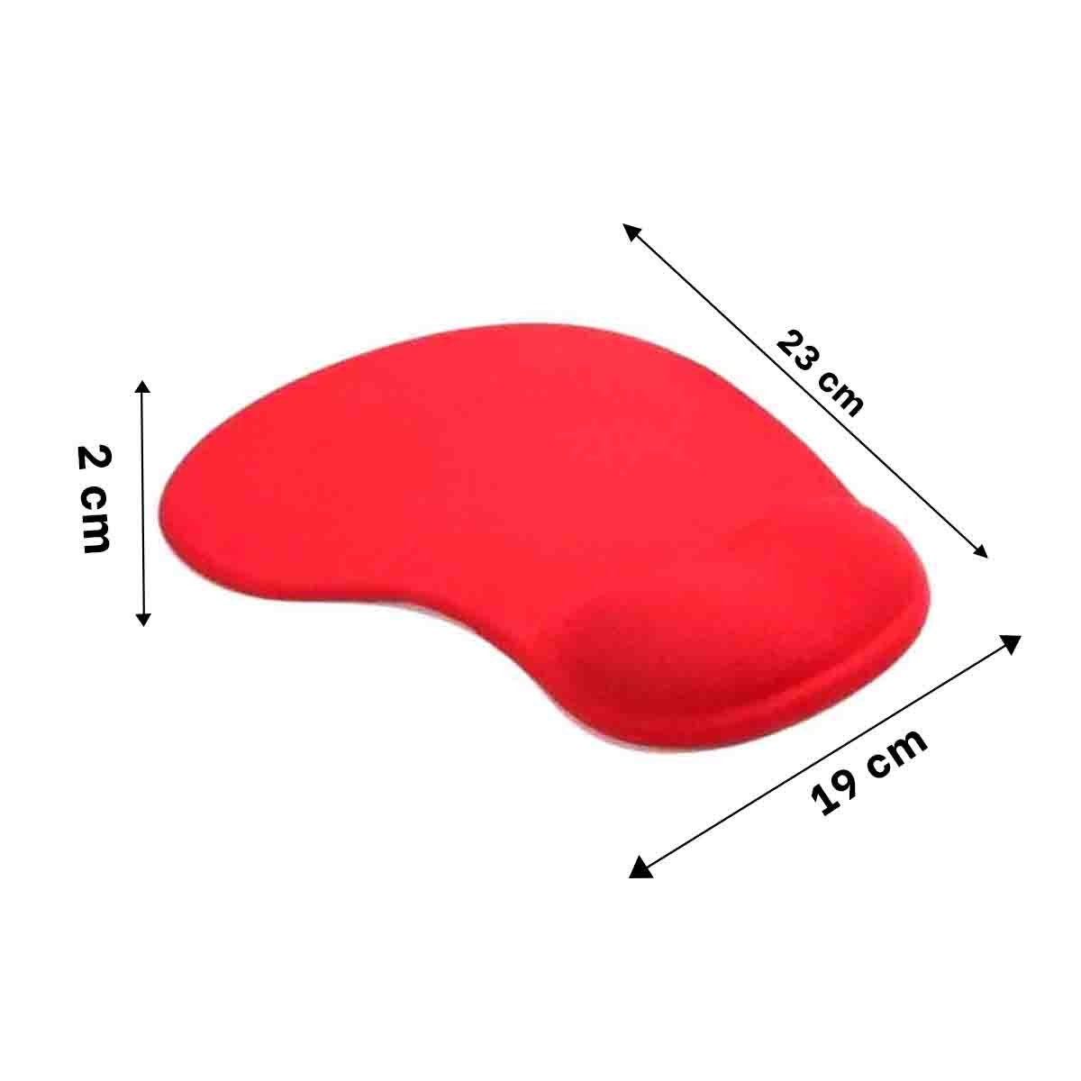 MOUSE PAD RYBIU E31602 MODERNO E INNOVADOR COLOR ROJO + REGALO STICKERS - 4