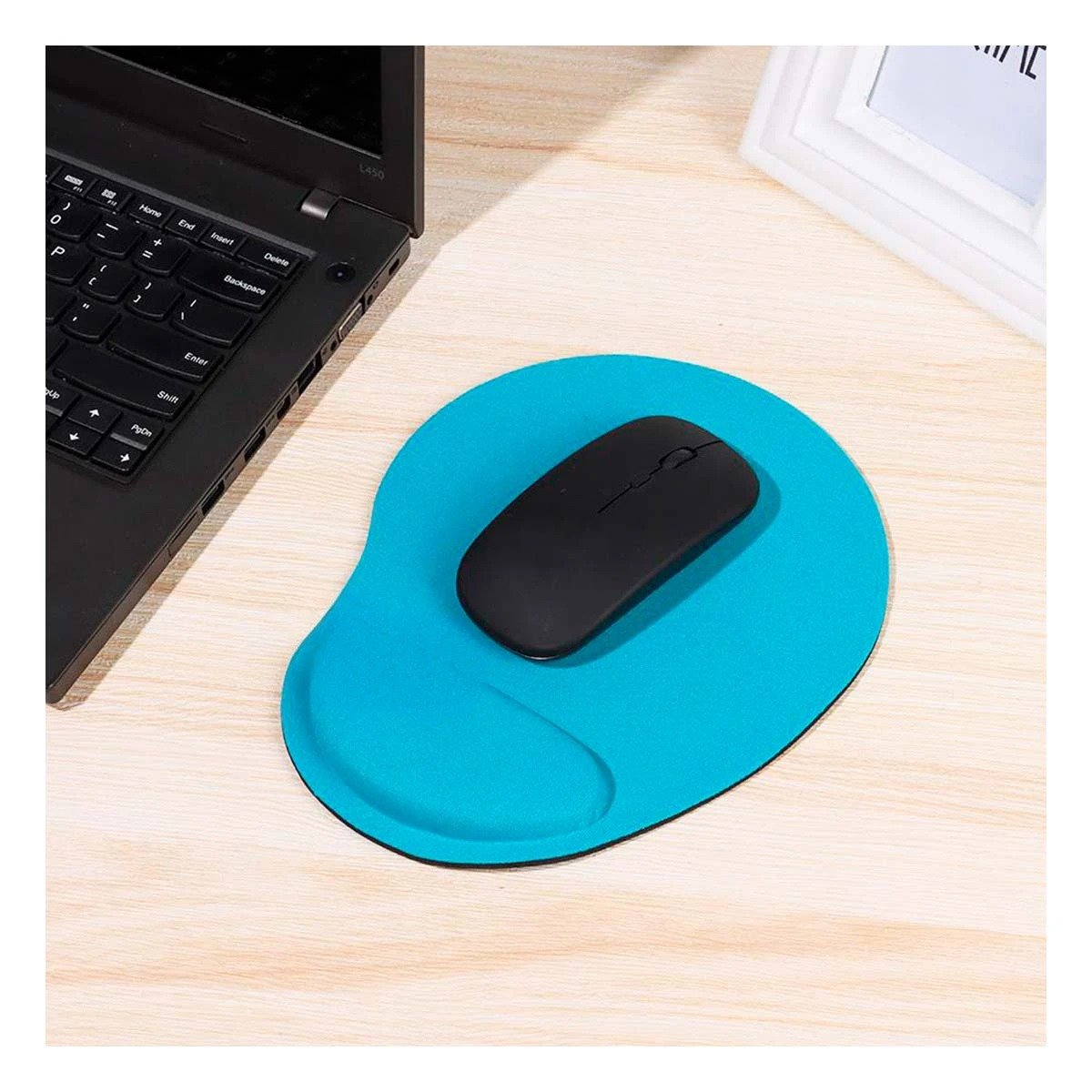 MOUSE PAD RYBIU TE31599 MULTIFUNCIONAL COLOR CELESTE + PAPEL REGALO - 2