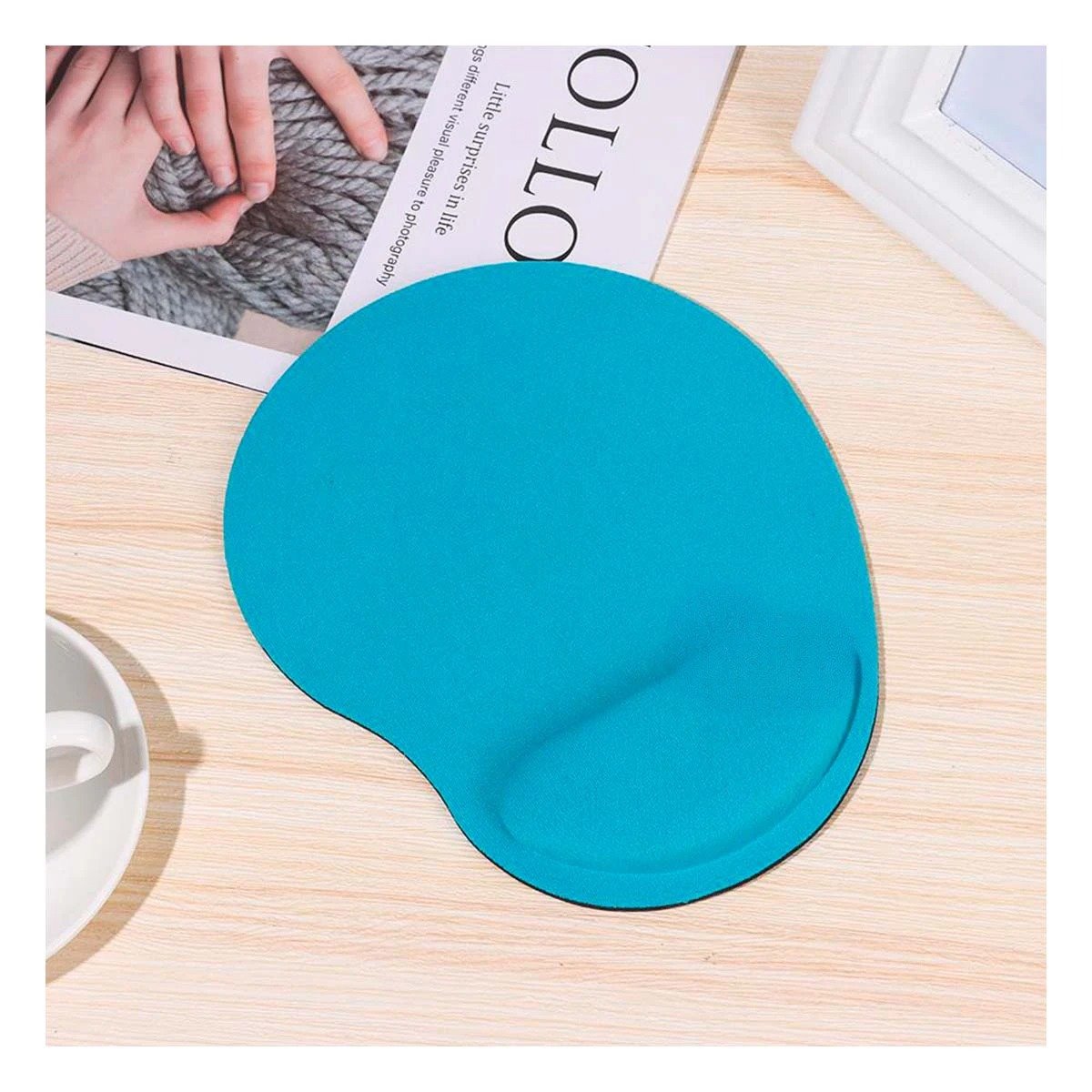 MOUSE PAD RYBIU TE31599 MULTIFUNCIONAL COLOR CELESTE + PAPEL REGALO - 3