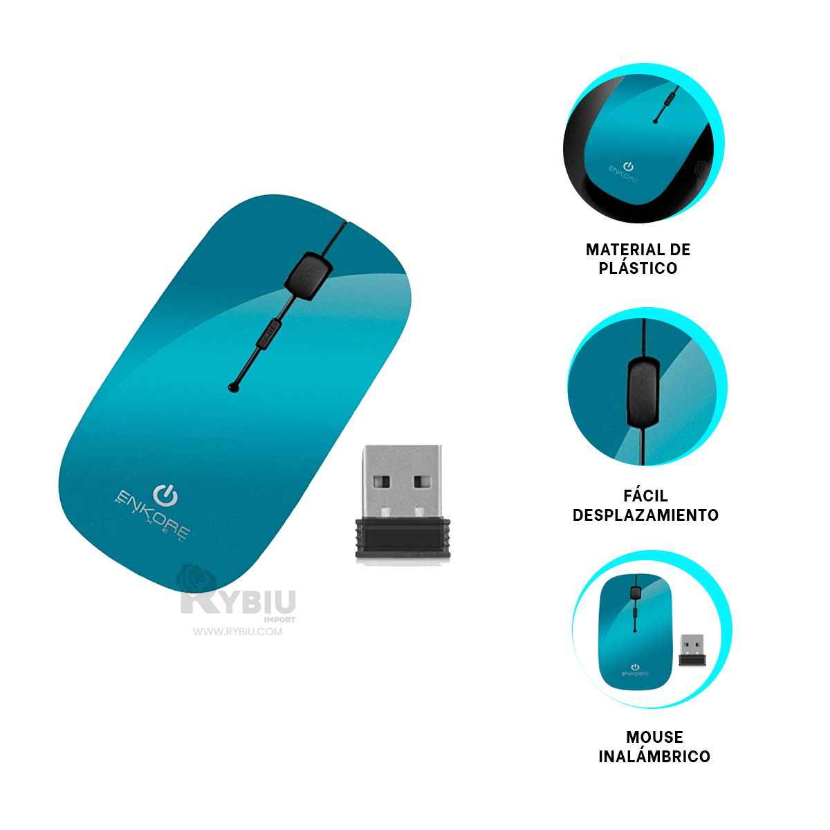 PUNTERO RYBIU ELECTRÓNICO Y LIGERO 108WL CELESTE + REGALO AGENDITA - 1