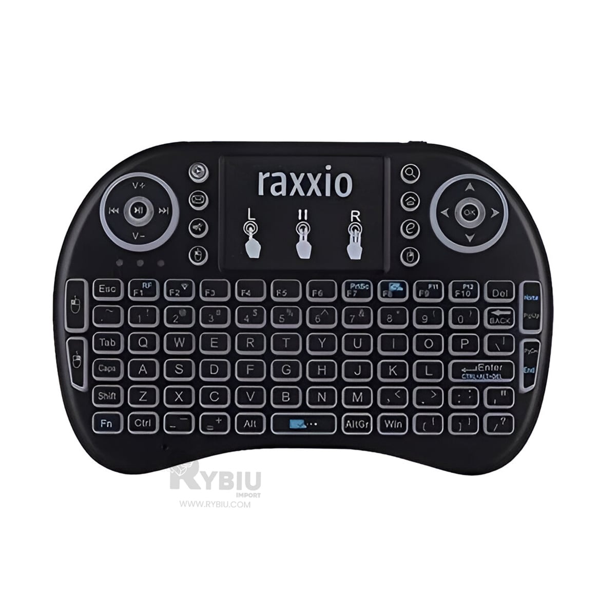 PANEL BLUETOOTH RYBIU EFICIENTE TECLADO EN NEGRO + BANDERITAS ADHESIVAS TE31589 - 3