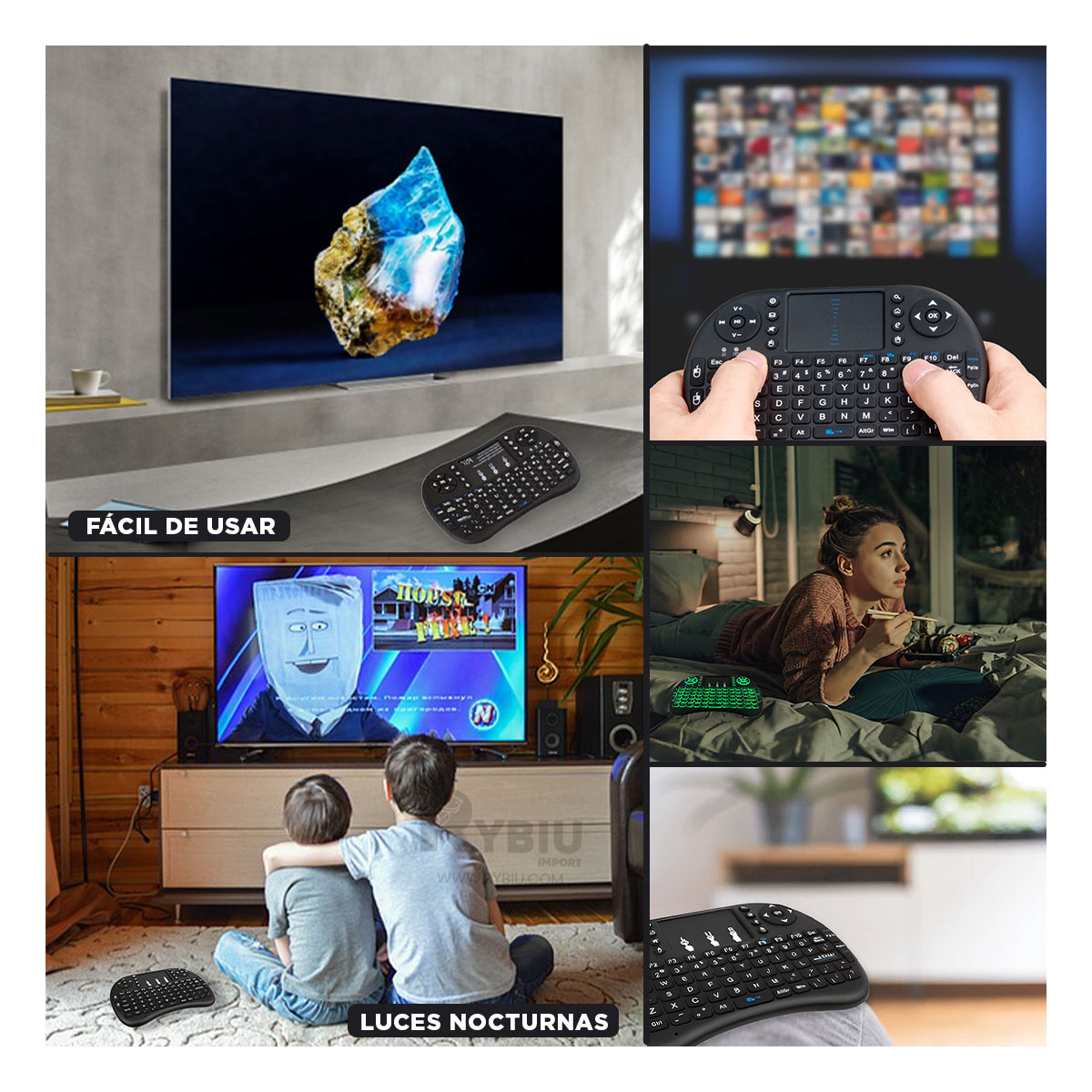 DISPOSITIVO BLUETOOTH RYBIU TACTIL E INTELIGENTE EN NEGRO + REGALO STICKERS TE31589 - 1