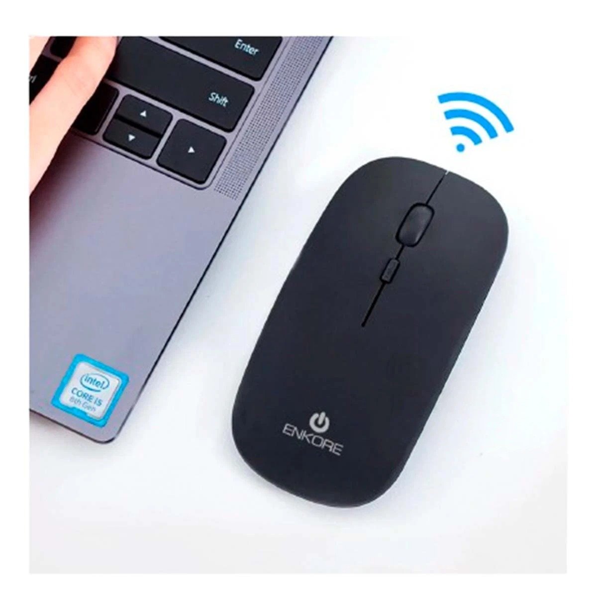 MOUSE RYBIU INNOVADOR Y ÚTIL 108WL NEGRO + PAPEL REGALO - 3