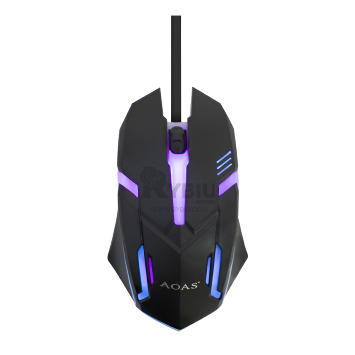 MOUSE RYBIU ERGONÓMICO CON CABLE EN NEGRO + REGALO AGENDITA TE31596 - 2