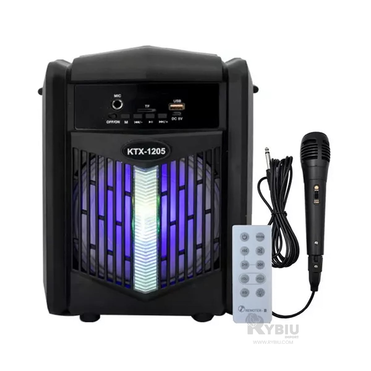 BOCINA RYBIU KTX-1205 BLUETOOTH ALTAVOZ PORTATIL KTX EN 6.5 PULG + REGALO AGENDITA - 1