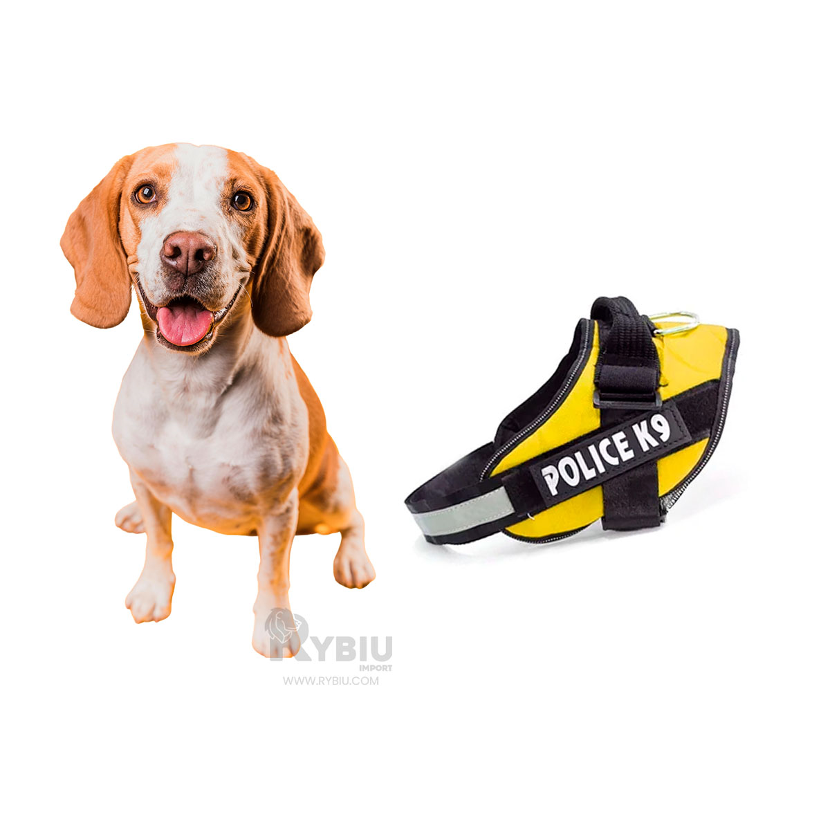 CORREA PERROS MA30957 RYBIU DINAMICA EN TALLA L AMARILLO + GIFT STICKERS - 1