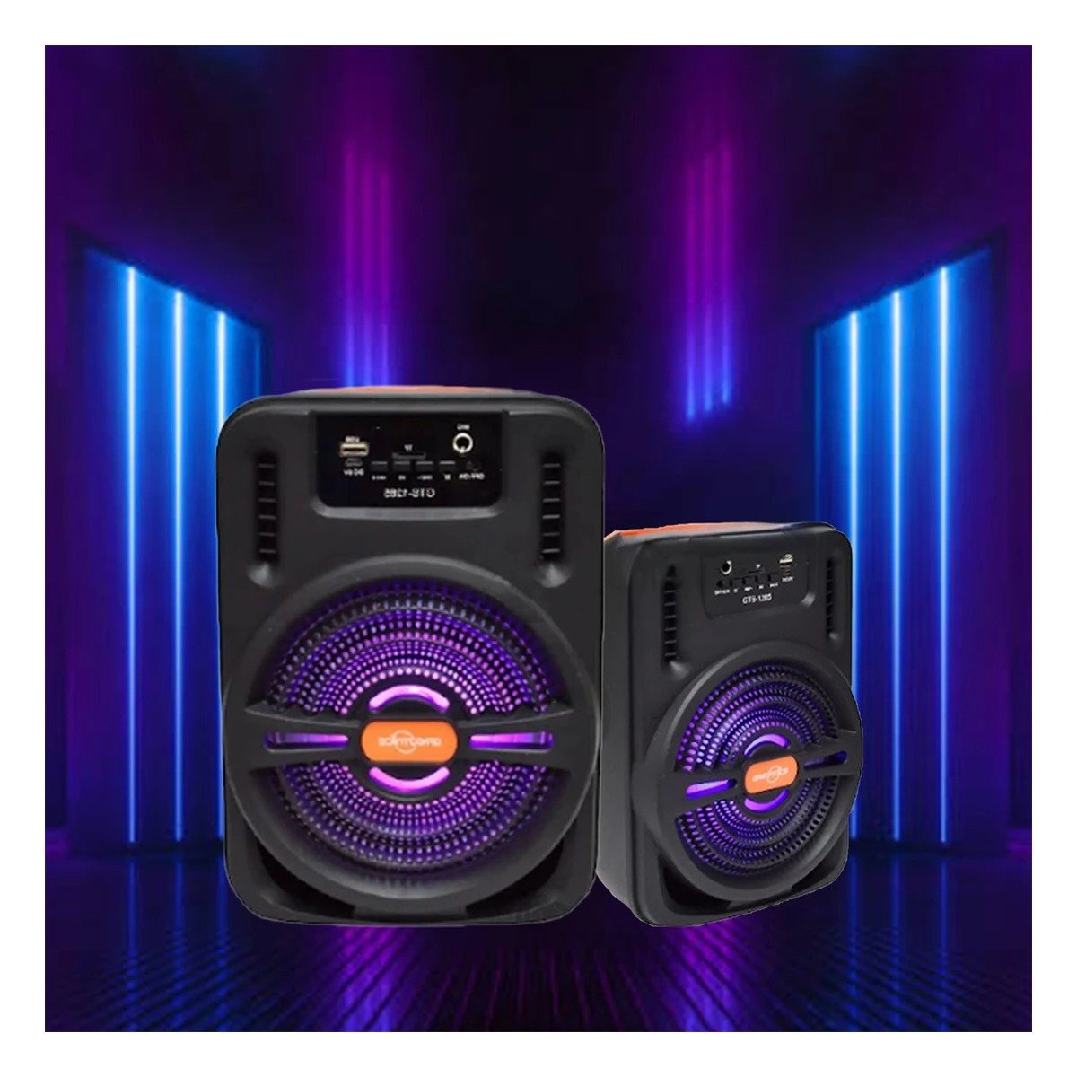 PARLANTE BLUETOOTH RYBIU GTS-1285 ALTAVOZ NEGRO + LIGAS REGALO - 2