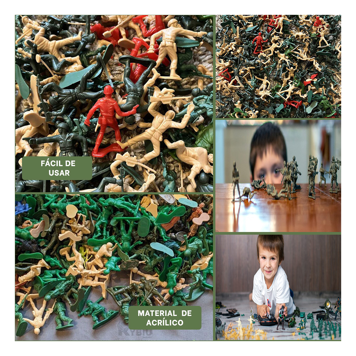 ACCESORIO DE JUEGO DE NIÑOS EN VERDE Y+BANDERITAS ADHESIVAS - 1