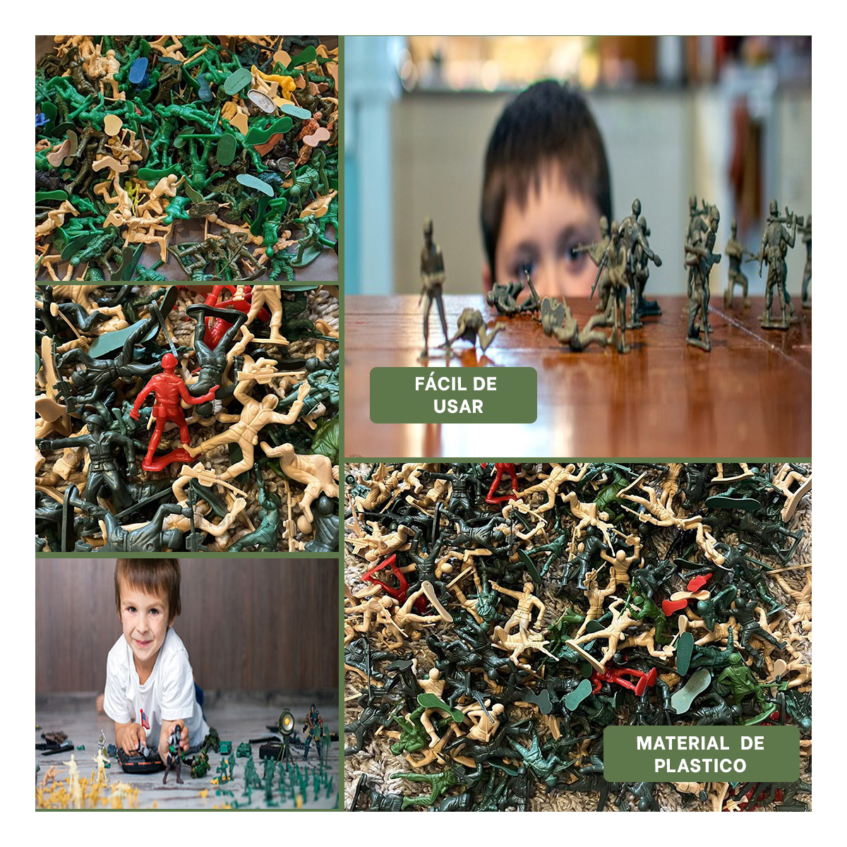 ACCESORIO DE JUEGO DE NIÑOS EN VERDE Y+BANDERITAS ADHESIVAS - 3
