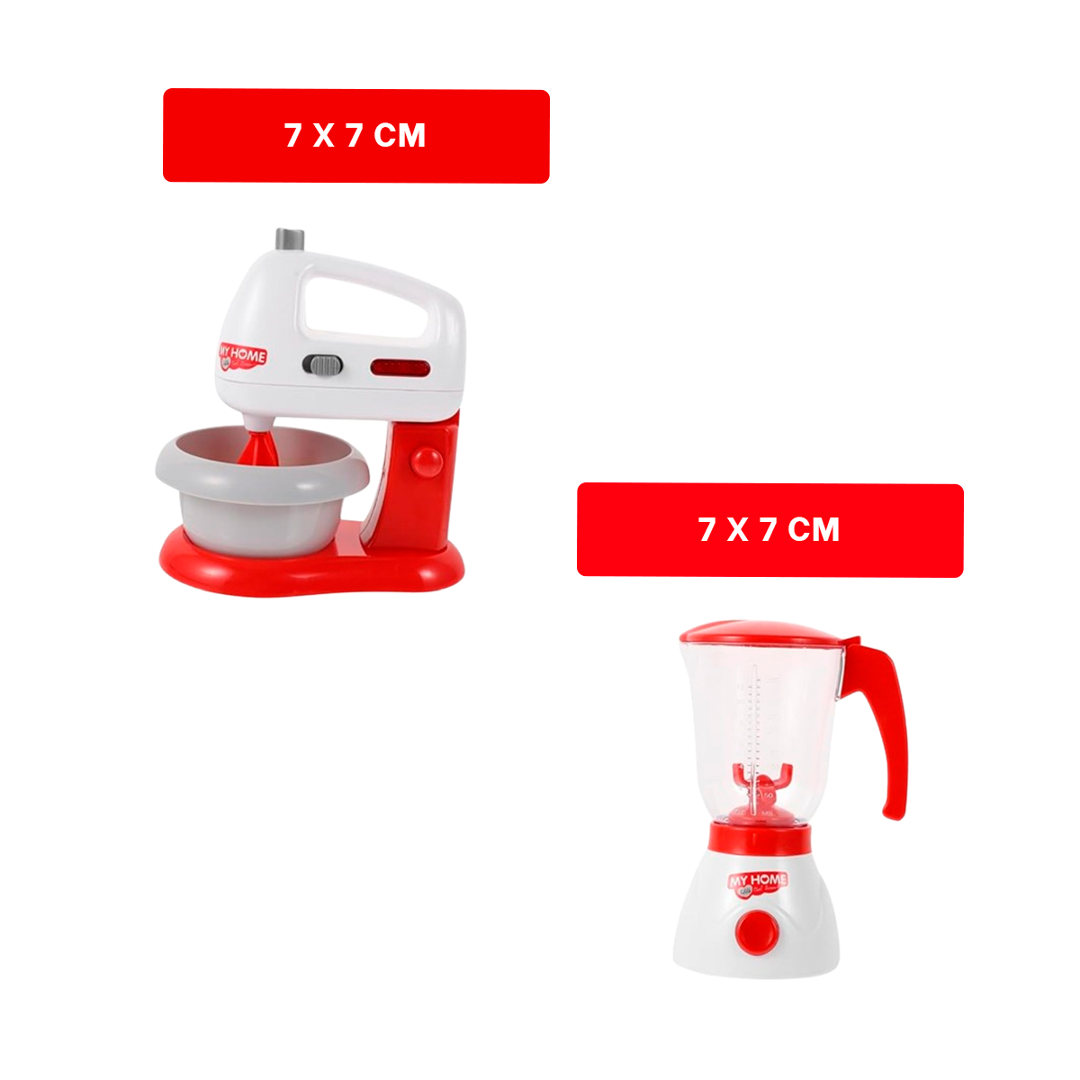 KIT DE BATIDORA Y LICUADORA EN TONO ROJO Y+LIGAS DE REGALO - 1