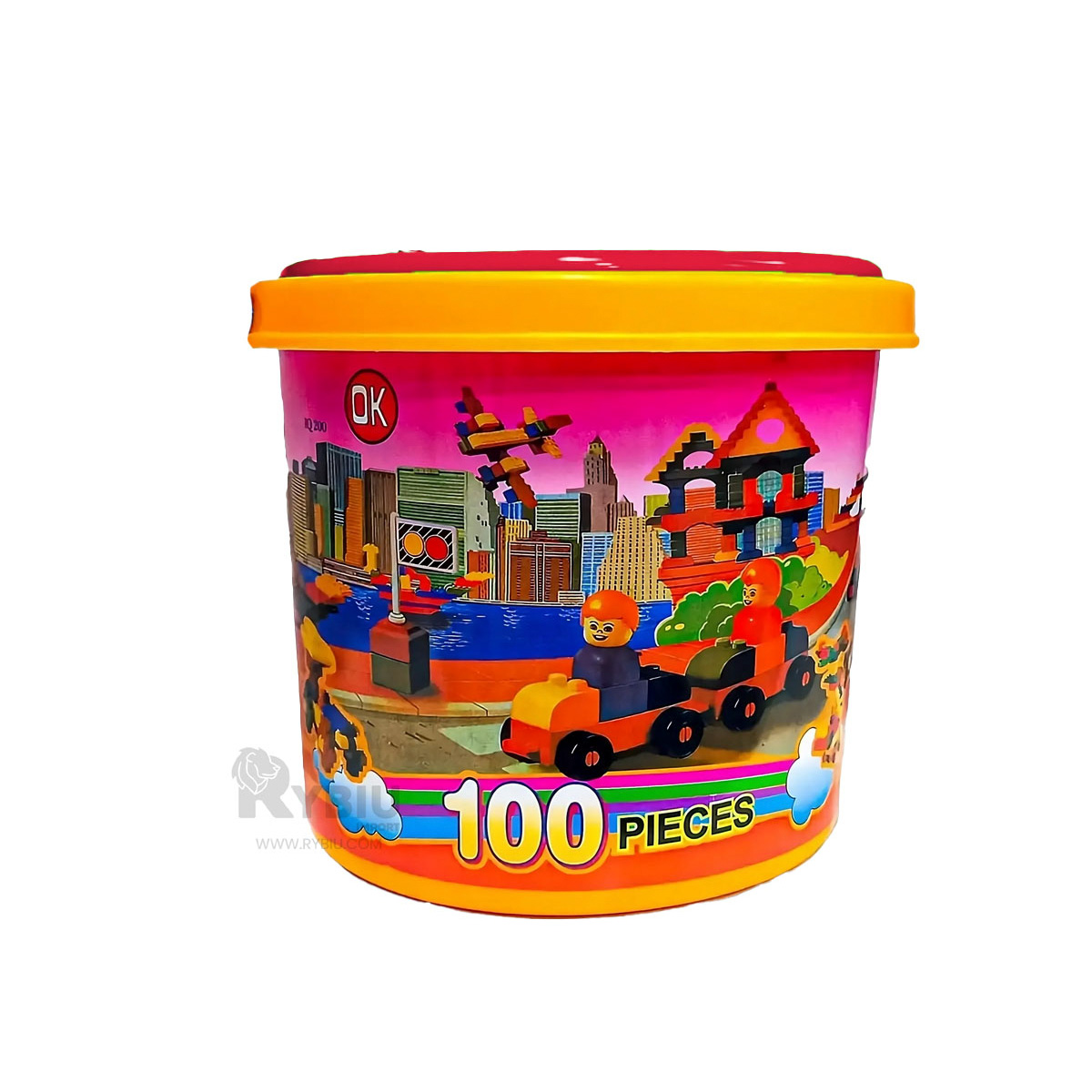 BALDE INFANTIL DE PIEZAS MULTICOLOR Y+BANDERITAS ADHESIVAS - 3