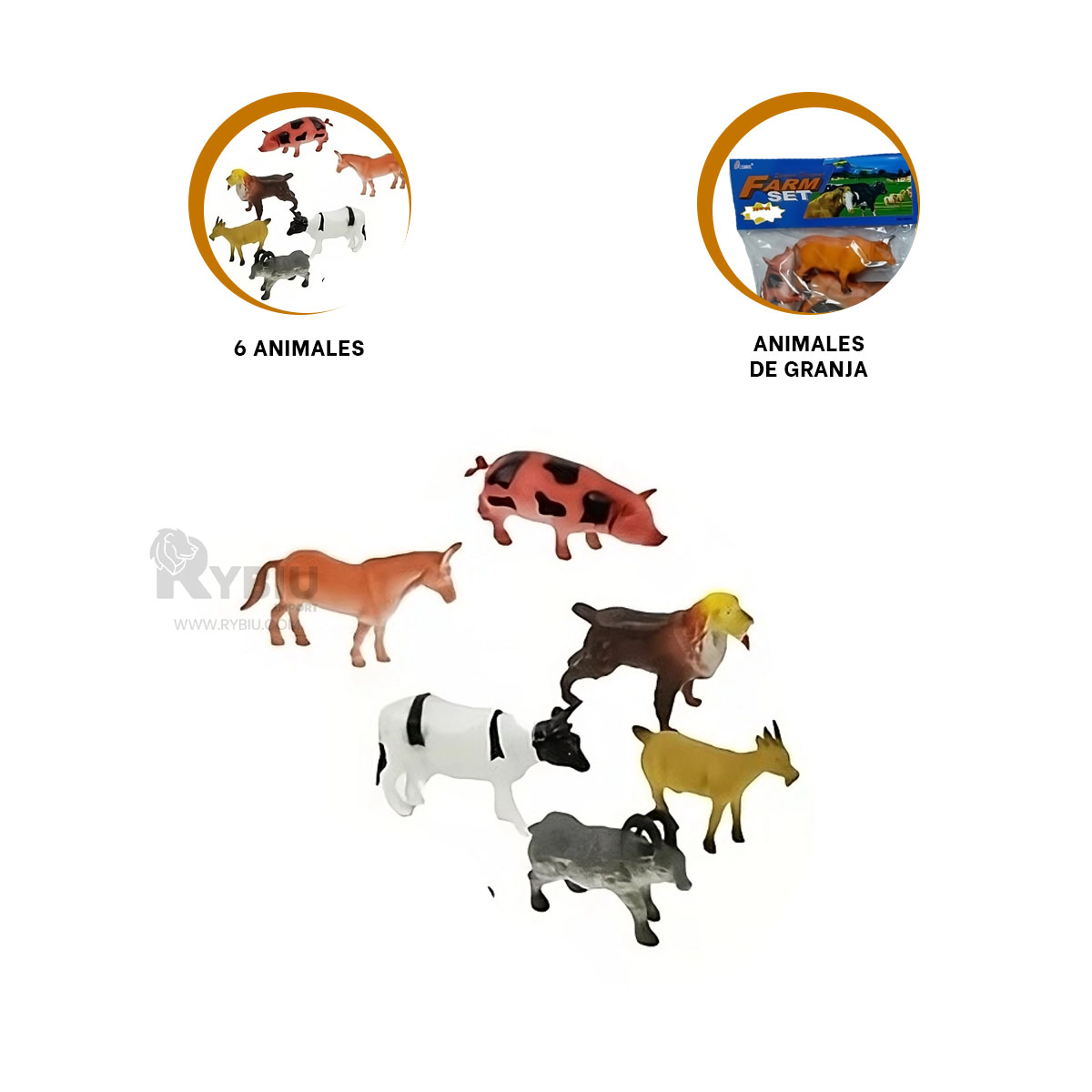 ANIMALES DIDACTICO DE GRANJA EN MULTICOLOR Y+GIFT STICKERS - 4