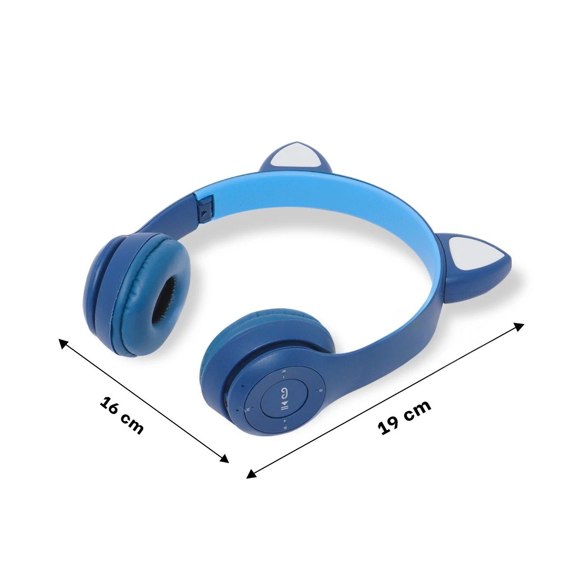 OREJERAS RYBIU INALÁMBRICO MOL2 BLUETOOTH PORTATIL EN GATO COLOR AZUL + POST-IT ADHESIVOS - 2