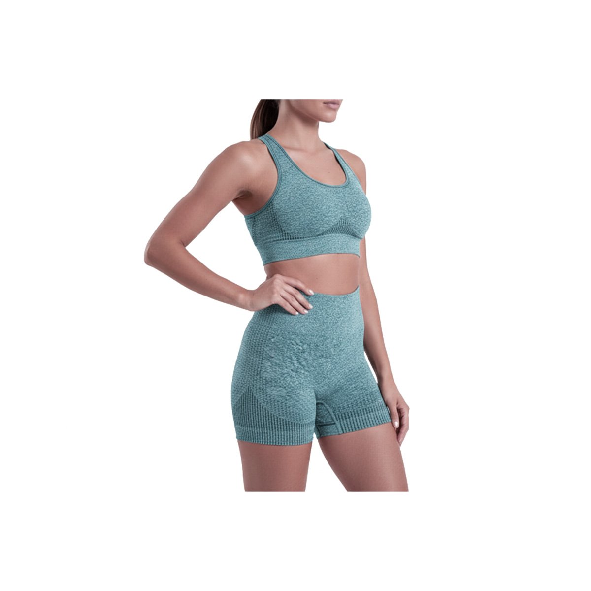 TOP MUJER RYBIU DE33248013 CELESTE TRANSPIRABLE RUTINAS + REGALO STICKERS - 3
