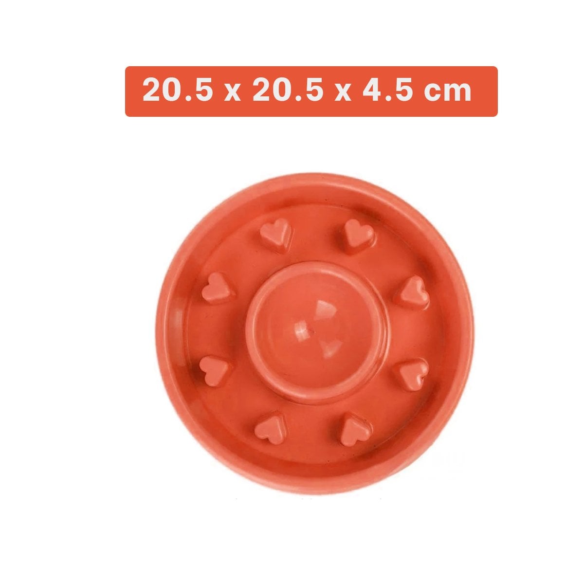 RECIPIENTE CIRCULAR ANTIESTRES ROJO PARA ALIMENTACION CONTROLADA - 4