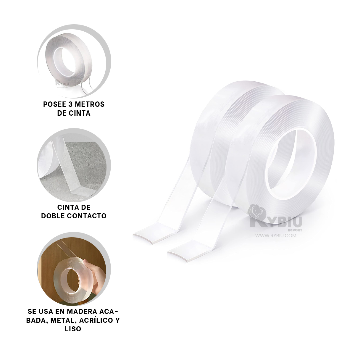 ADHESIVO RESISTENTE A DESPEGUE EN CLARO Y+REGALO STICKERS - 1