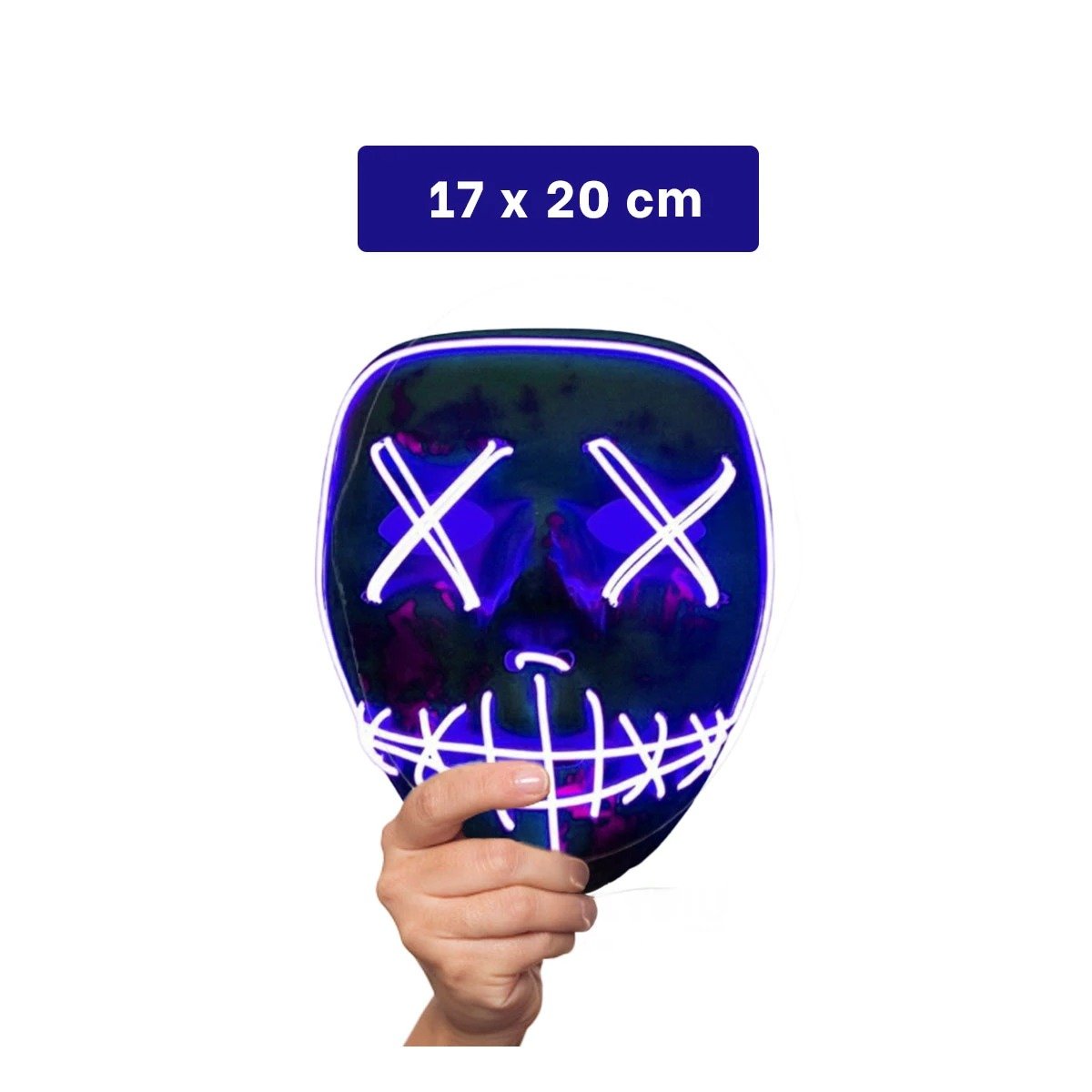 MASCARA RYBIU FI32677 AZUL CARETA SORPRENDENTE + LIGAS REGALO - 4