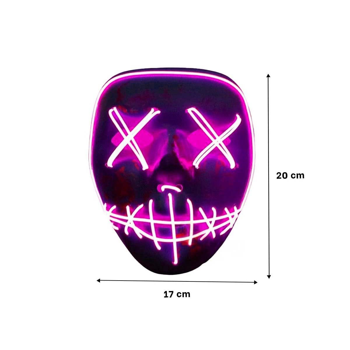 MASCARAS RYBIU FI32672 FUCSIA MASCARA COLORIDA LED + PAPEL REGALO - 4