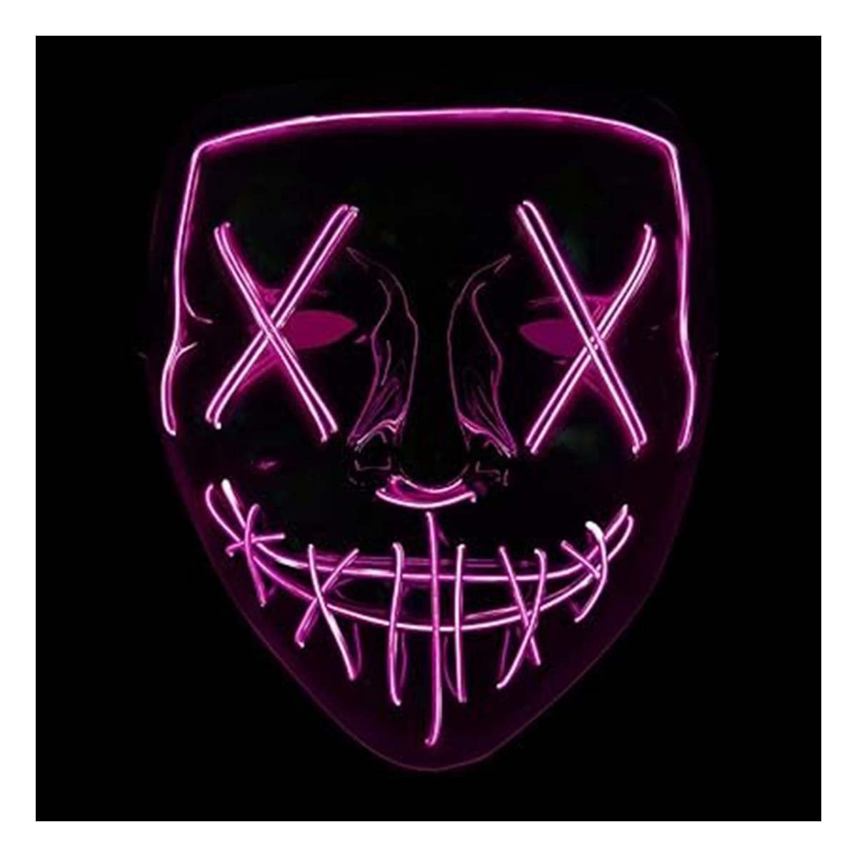 MASCARAS RYBIU FI32672 FUCSIA MASCARA COLORIDA LED + PAPEL REGALO - 5