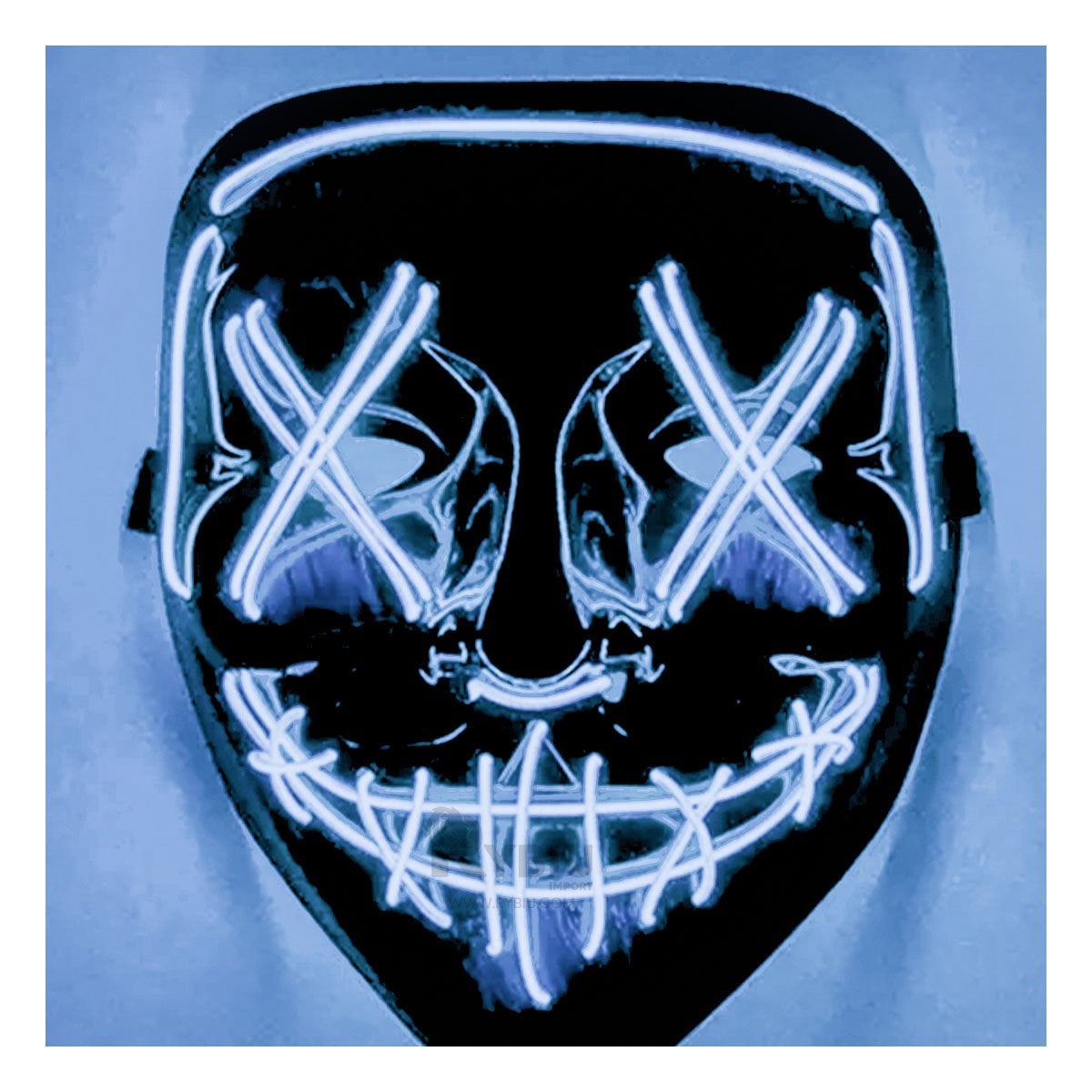 MASCARAS RYBIU FI32677 AZUL MASCARA COLORIDA LED + PAPEL REGALO - 2