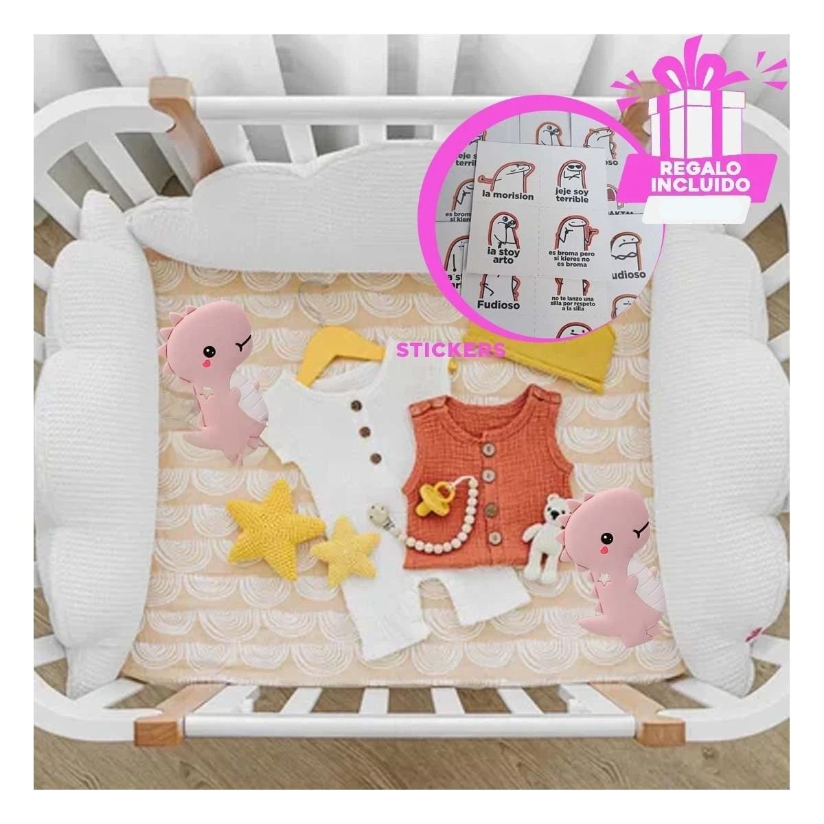 MORDEDOR RYBIU RESISTENTE NIÑOS ROSADO + REGALO STICKERS - 1