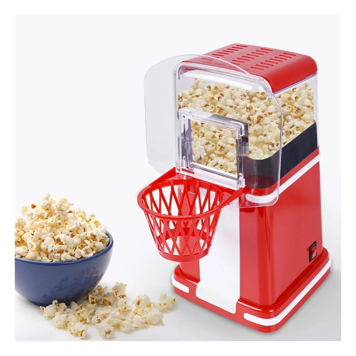 MÁQUINA POPCORN RYBIU EL30696 EQUIPO EFICAZ POPCORN BASQUET ROJO + POST-IT ADHESIVOS - 3