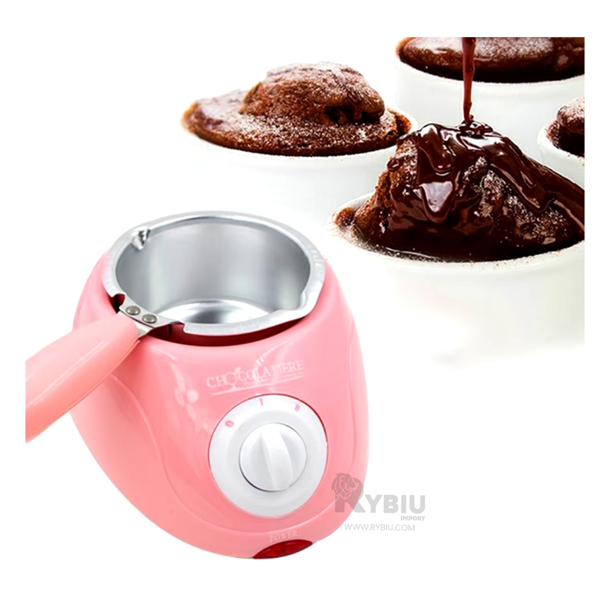 OLLA RYBIU EL30708 CACEROLA FUNCIONAL CASA ROSADO + REGALO LIGAS PEINAR - 2