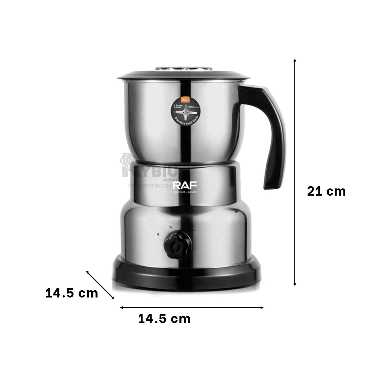 MOLEDOR RYBIU R7129 RESISTENTE CAFE PLATEADO + PAPEL REGALO - 5