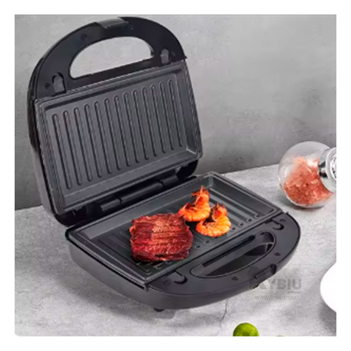 TOSTADOR RYBIU EL32292 COMPACTO 6 EN 1 EN NEGRO + GIFT STICKERS - 3