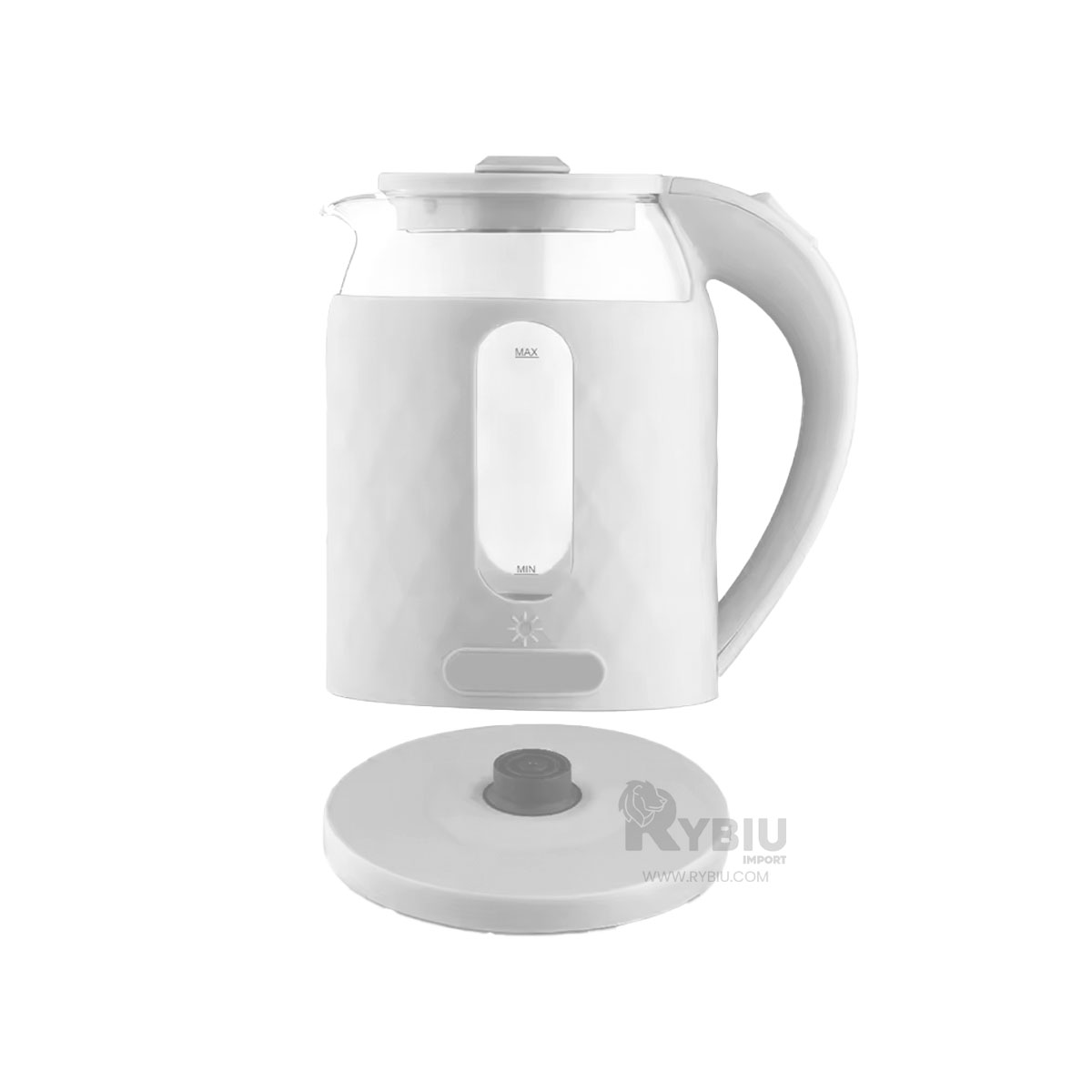 CALENTADOR RYBIU BM-1812 2L GRAN CAPACIDAD EN BLANCO + LIGAS REGALO - 2