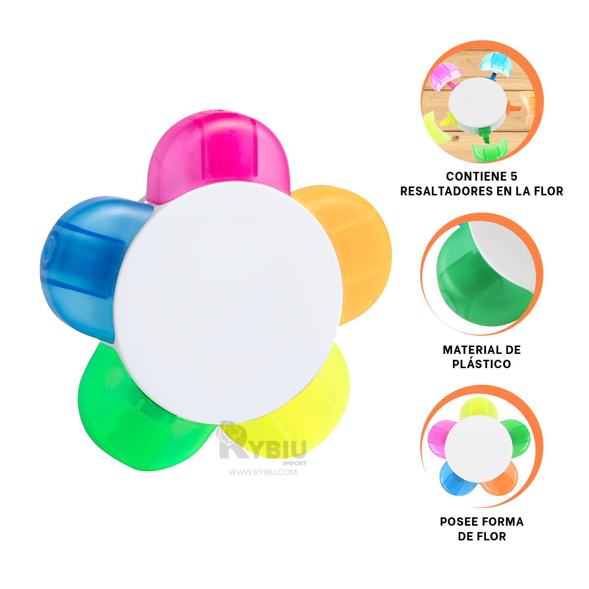RESALTADOR FLORAL IDEAL PARA NIÑOS FELICES Y+PAPEL DE REGALO - 1