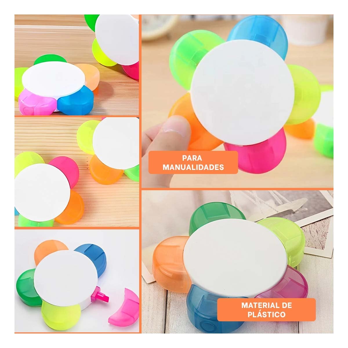 RESALTADOR DECORATIVO EN FORMA DE FLOR PARA OFICINA Y+POST IT - 1