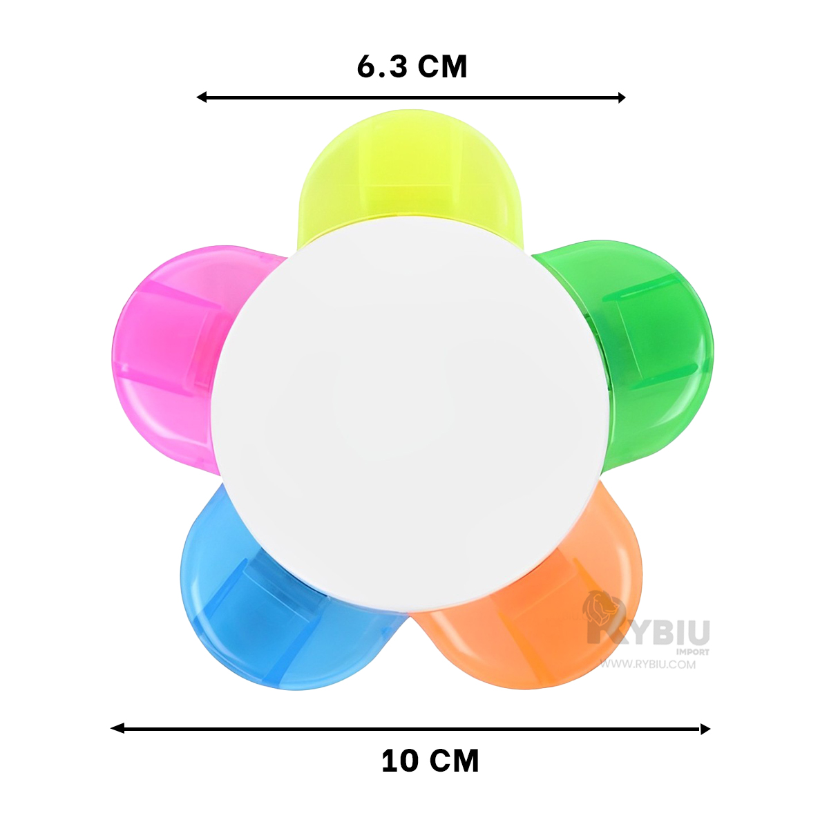 ROTULADOR FLOR DE VARIOS TONOS LINDOS Y+BANDERITAS ADHESIVAS - 5