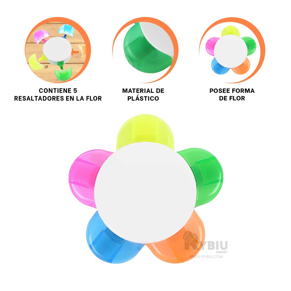 MARCADOR CON DISEÑO FLOR CUTE Y MODERNO Y+REGALO STICKERS - 3