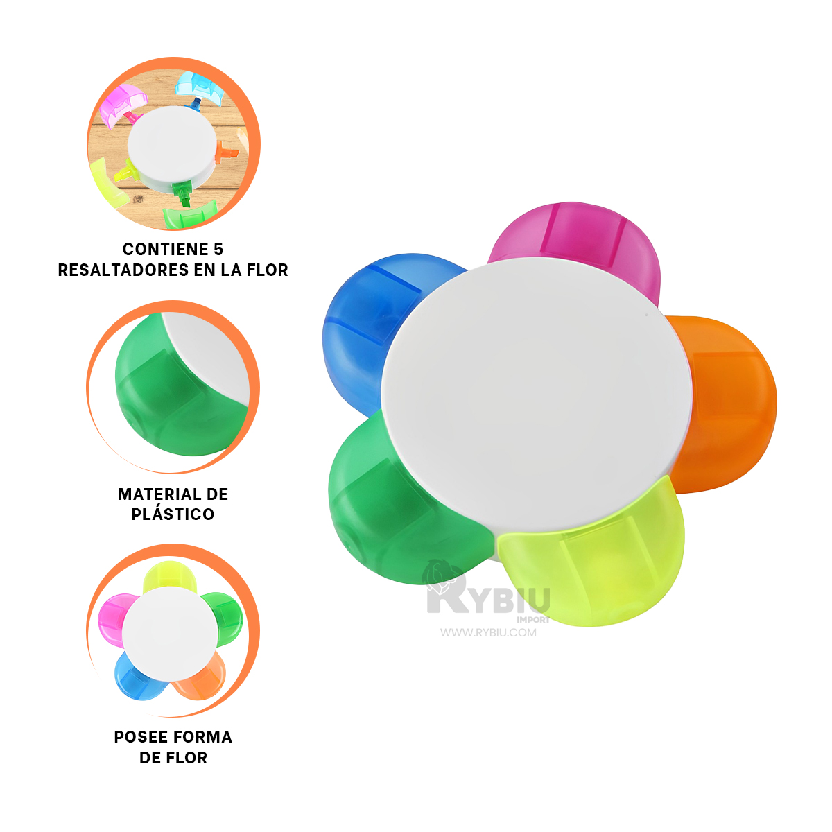 MARCADOR LINDOS TONOS EN FORMA DE FLOR Y+REGALO AGENDITA - 3