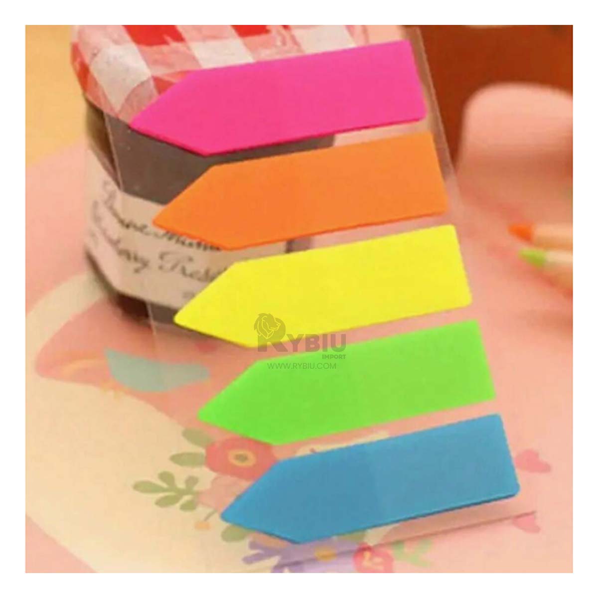 POST IT BONITOS MULTICOLOR EN TRANSPARENTE Y+GIFT STICKERS - 4